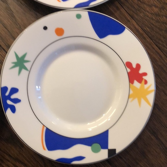4x patterned dessert plate - Picture 5 of 7